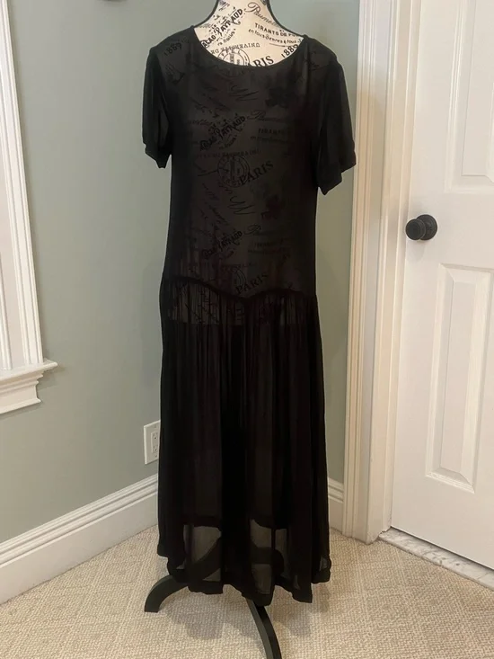 Kimchi Blue Black Sheer Dress | Size M | MIDI | Excellent Condition - Picture 13 of 17